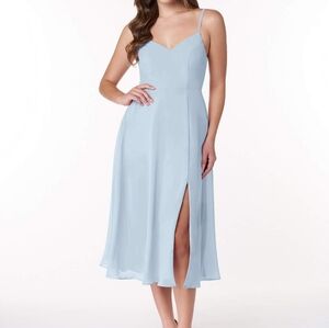 Powder Blue Azazie midi dress